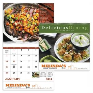 Delicious Dining Stapled or Spiral Wall Calendar