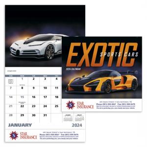 Exotic Sports Cars Stapled or Spiral Wall Calendar