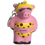 Cool Pig Shaped Key Chain Stress Reliever
