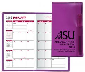 Academic Pocket Planner with Flat Pen
