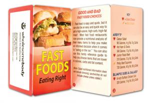 Fast Food Eating Guide Pamphlet