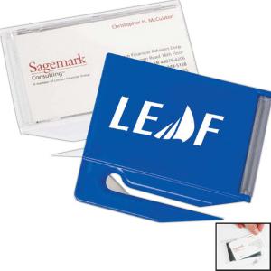 Business Card Holder Letter Opener with Mirror