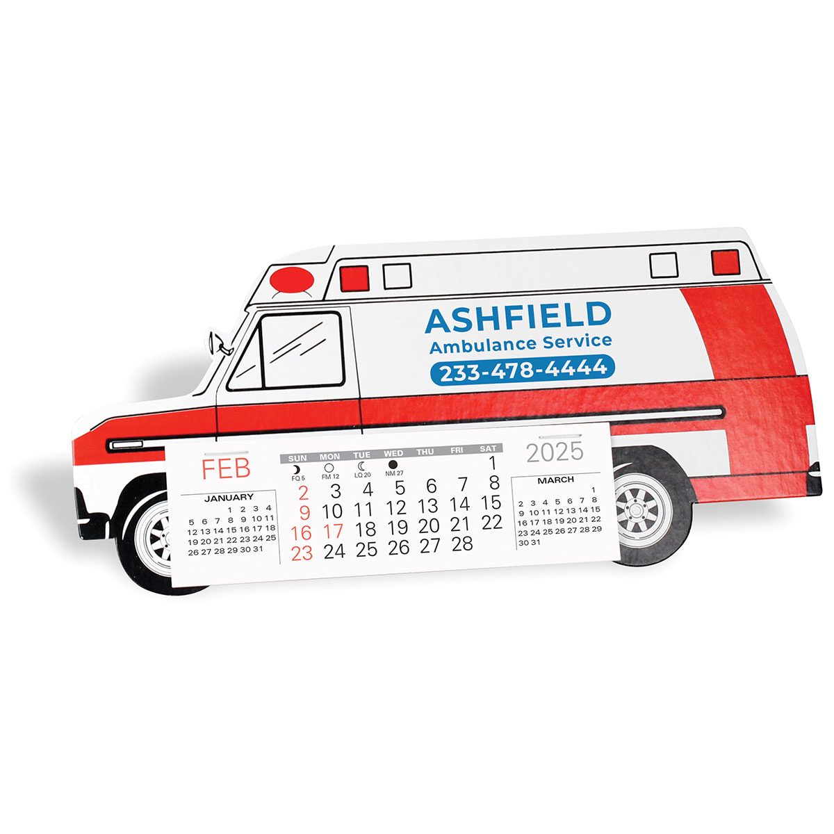 Ambulance Shaped Desk Calendar