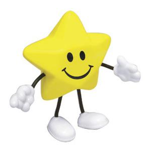 Star Shaped Stick Figure Stress Reliever