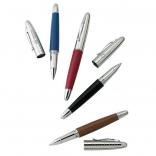 Lustrous Leather Rollerball Pen