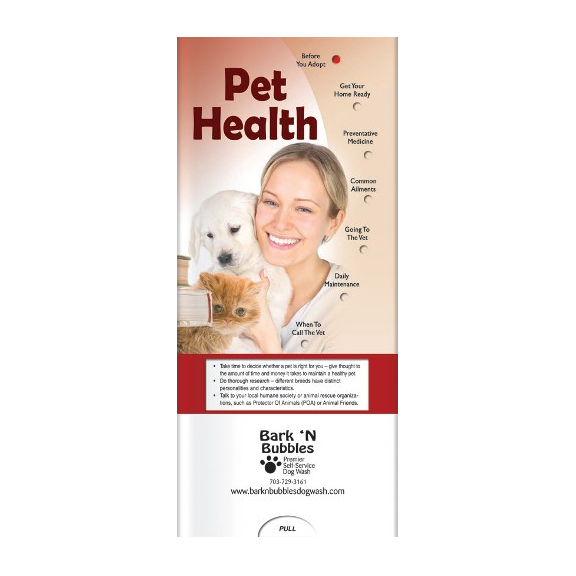 Pet Health Pocket Slide Chart