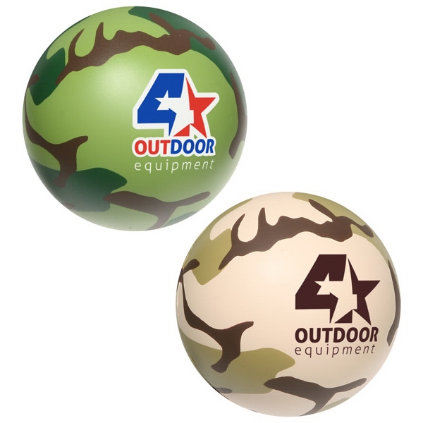 Custom Printed Camouflage Stress Ball