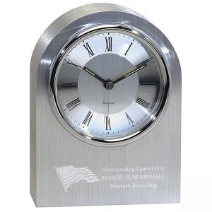 Silver Arch Clock
