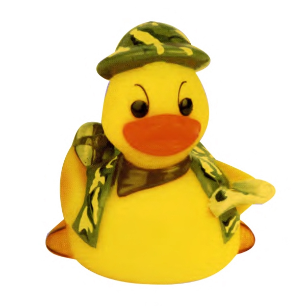 Custom Imprinted Camouflage Soldier Rubber Duck