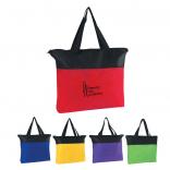 Moderne Zippered Poly Tote Bag