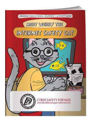&quot;Meet Webby, The Internet Safety Cat&quot; Coloring Book