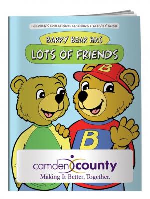 &quot;Barry Bear Has Lots Of Friends&quot; Coloring Book