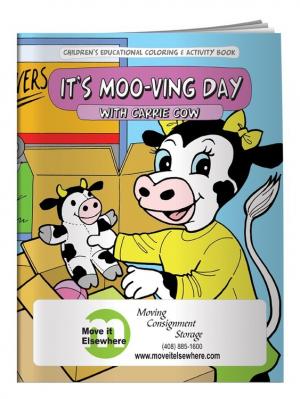 &quot;It's Moo-ving Day&quot; Coloring Book