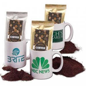 Wake Up Ceramic Mug and Coffee Package Gift Set