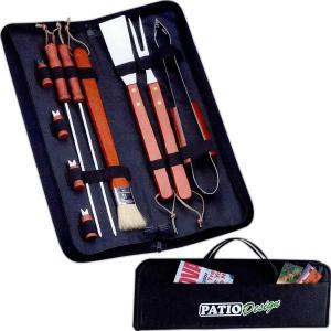 10 Pc. BBQ Set in Zippered Carry Case 