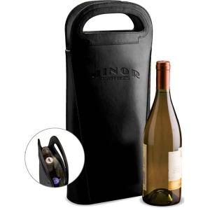 Leather Double Wine Bottle Carrier 
