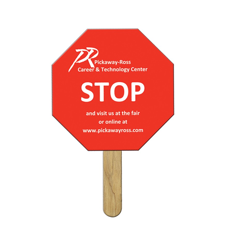 Promotional Stop Sign Shaped Mini Fan