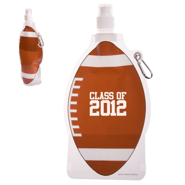 Promotional Logo Football Shaped 22 Oz. HydroPouch Bottle