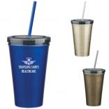 16 Oz. Double Wall Stainless Steel Tumbler