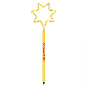 7 Point Star Shaped Bent Pen