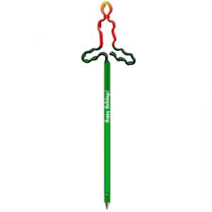 Holiday Candle Shaped Bent Pen