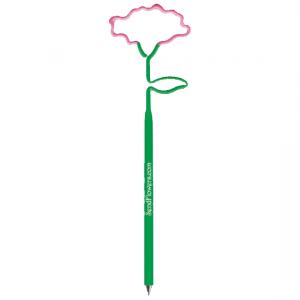 Carnation Flower Shaped Bent Pen