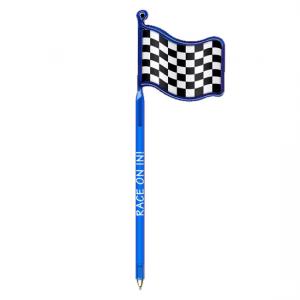 Checkered Flag Shaped Bent Pen