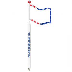 RWB Flag Shaped Bent Pen