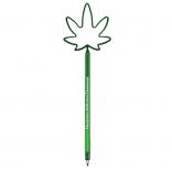 Marijuana Leaf Shaped Bent Pen