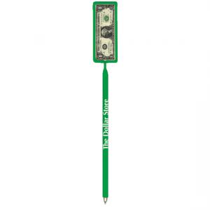 Money Shaped Bent Pen
