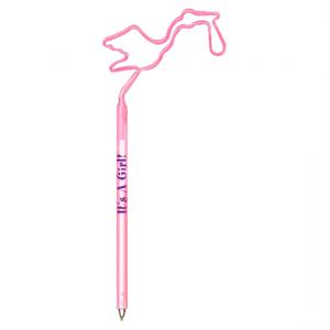 Stork with Baby Shaped Bent Pen