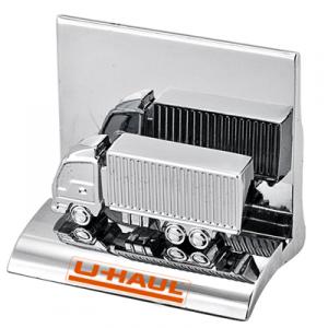 Big Wheels Container Truck Chrome Business Card Holder 