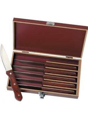 Deluxe Steak Knife Set with Carrying Case