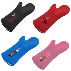 Canvas Sleeve Silicone Oven Mitt