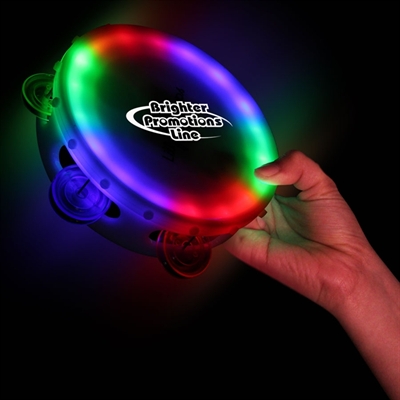 Custom Printed Light Up Musical Tambourine