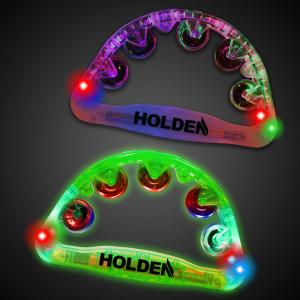 9&quot; Multi-Colored Light Up Party Tambourine