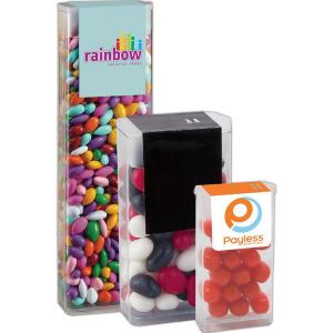 Small Flip Top Candy Container with Gourmet Jelly Beans