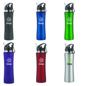 Classy Satin Finish Water Bottle with Straw