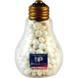 Clear Plastic Light Bulb Filled with Mints