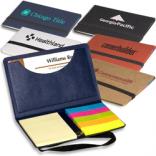 Eco-Friendly Business Card Holder with Memo Pad and Sticky Flags 