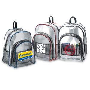 Clear School Backpack with Front Pocket 