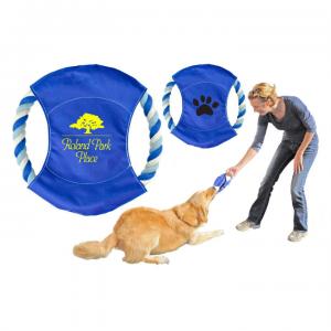 Blue Rope Frisbee Tug Dog Toy  