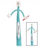 Smiling Tooth Bendy Pen with Toothbrush in Hand