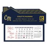 House Shaped 13 Month Calendar with Adhesive Back 