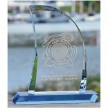 Crystal Sail Shaped Award 