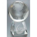 Crystal Round Globe Award