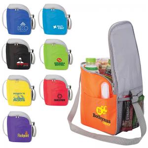 Beach Time 12 Can Cooler with Side Pockets 