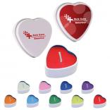 Colorful Heart Shaped Tin Soy Candles