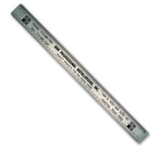 Stainless Steel Two-Sided Architectural Ruler 