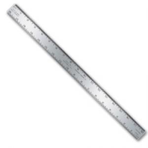 18&quot; Stainless Steel Architectural Ruler: Two-Sided 